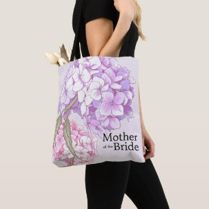 Hydrangea Flower Mother Of The Bride Personalised Tote Bag