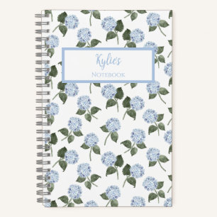 Hydrangea Flower Personalized Journal Notebook