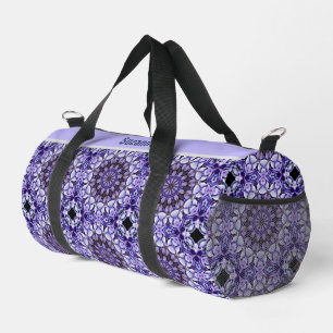 Hydrangea Flower Petals Abstract Personalised Duffle Bag