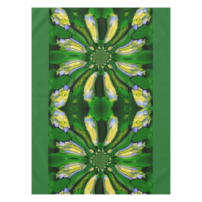 Hydrangea Flower Swirl Tablecloth (Front)