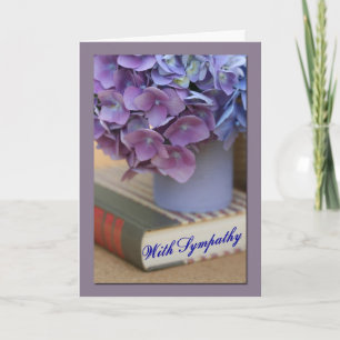 Hydrangea Flower Sympathy Card