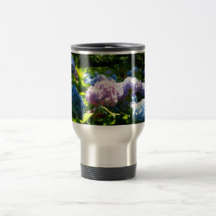 Hydrangea Flower Travel Mug