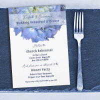 Hydrangea Flower Wedding Rehearsal Dinner