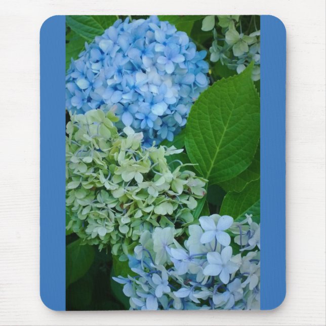 Hydrangea Flowers Mouse Mat (Front)