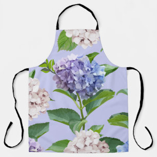 Hydrangea flowers: multicolor floral texture. apron