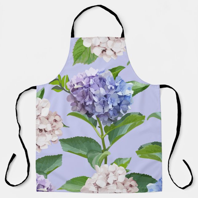Hydrangea flowers: multicolor floral texture. apron (Front)