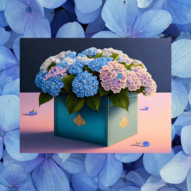 Hydrangea Flowers, Postcrossing Postcard (Creator Uploaded)