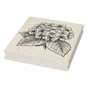 Hydrangea Flowers Rubber Stamp