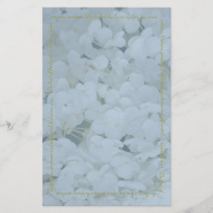 Hydrangea & Fruit of The Spirit Cream Stationary B Stationery