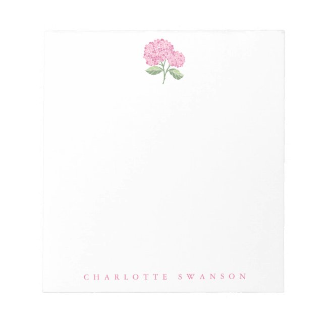 Hydrangea Garden Notepad (Front)