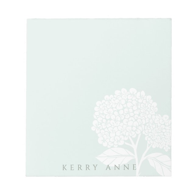 Hydrangea Garden Notepad (Front)
