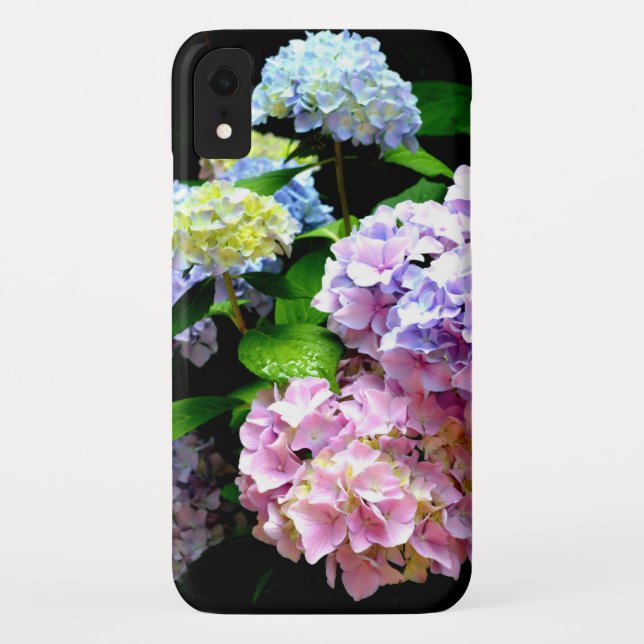 Hydrangea garden, pink, blue, purple floral Case-Mate iPhone case (Back)