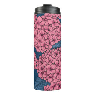Hydrangea garden thermal tumbler
