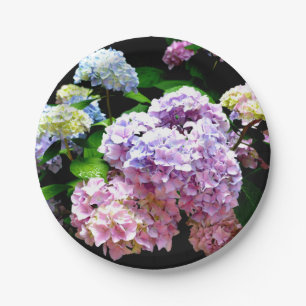 Hydrangea Gardens Paper Plate