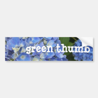 Hydrangea, Green-Thumb Bumper Sticker