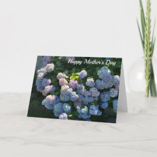 Hydrangea Happy Mother's Day Card Blank Inside