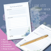Hydrangea Haven 'My Little Pad of Lists' by LeahG
