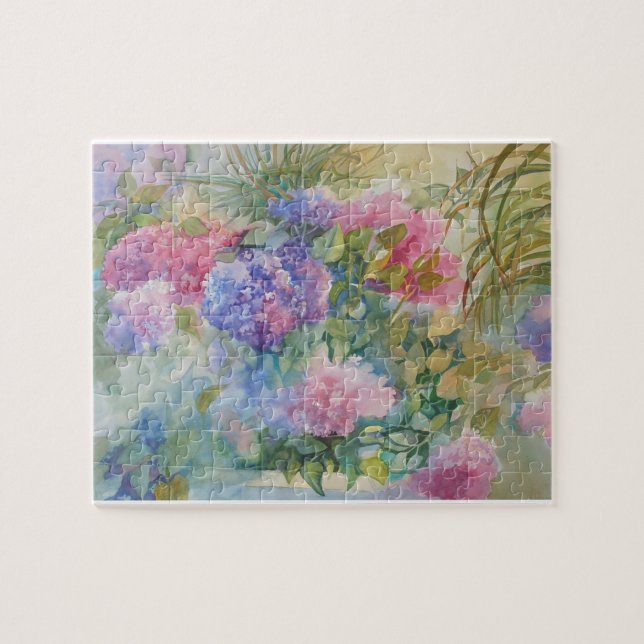 Hydrangea Haze Jigsaw Puzzle (Horizontal)