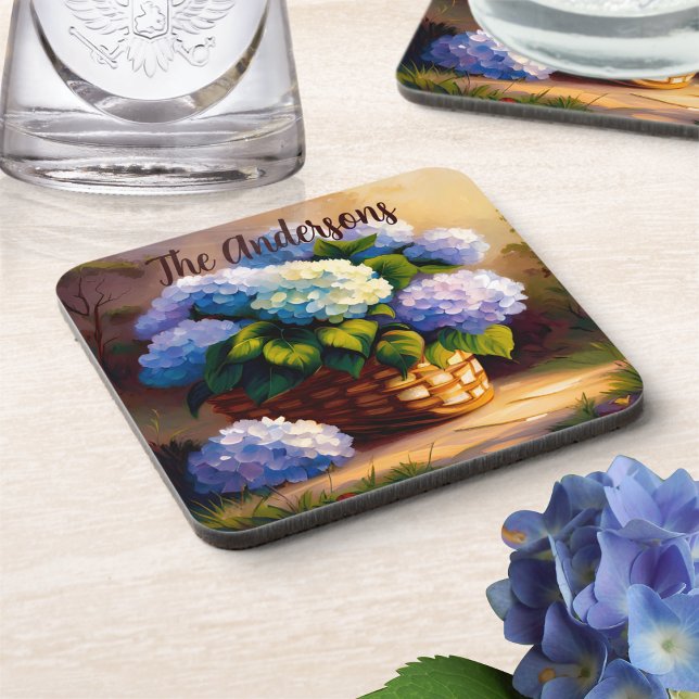 Hydrangea in Basket Welcome Coaster (Creator Uploaded)