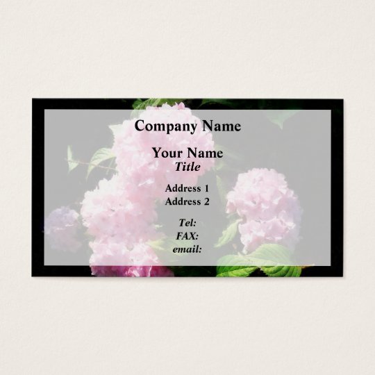 Hydrangea in Sunshine Business Card