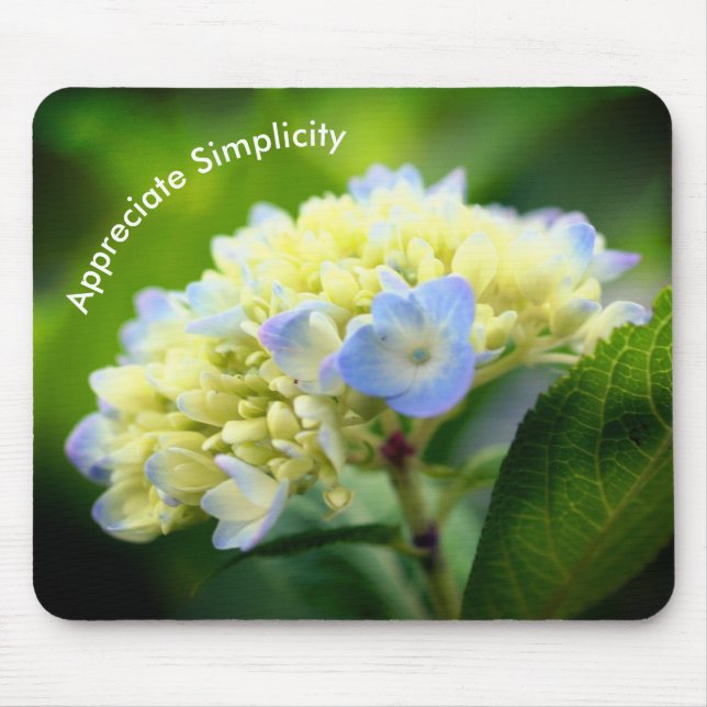 Hydrangea Inspirational Simplicity  Mouse Mat (Front)