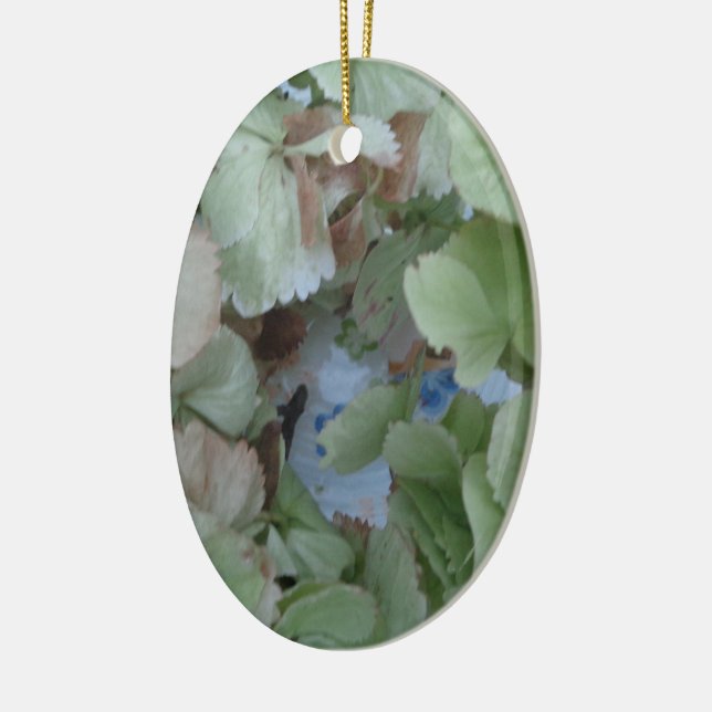 Hydrangea leaves ceramic tree decoration (Left)