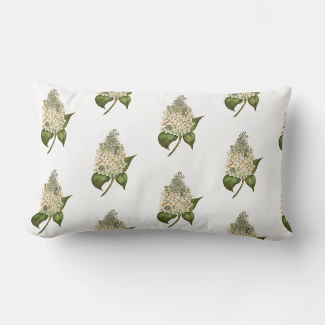 Hydrangea Lumbar Pillow (Front)