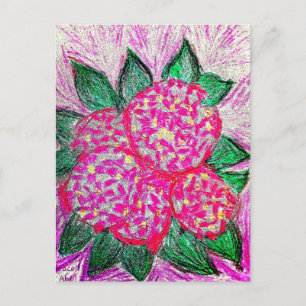 Hydrangea macrophylla postcard