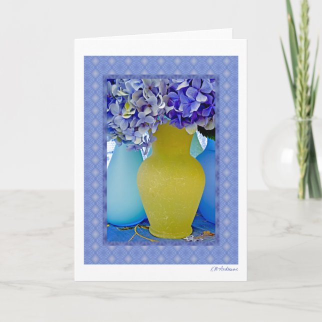 Hydrangea medley V Card (Front)