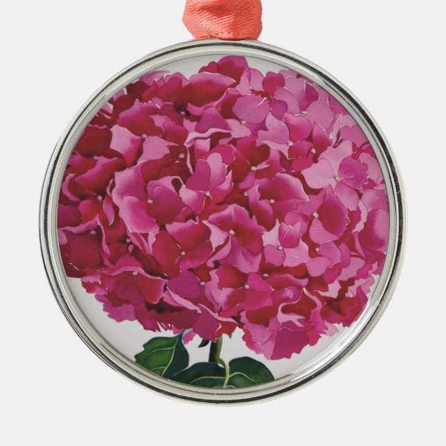 Hydrangea Metal Tree Decoration (Front)