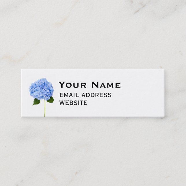 Hydrangea Mini Business Card (Front)