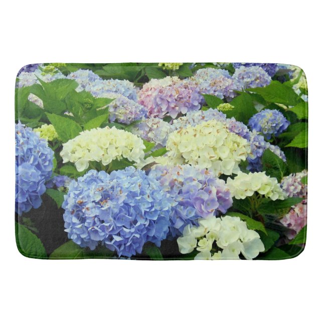 Hydrangea Mix-Large Bath Mat (Front)