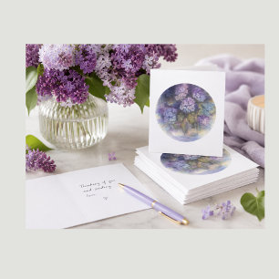 Hydrangea Note Card Soft Floral Blank Card