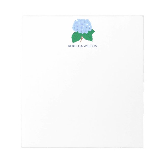 Hydrangea Note Pad (Front)