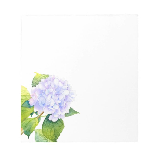 Hydrangea Notepad (Front)