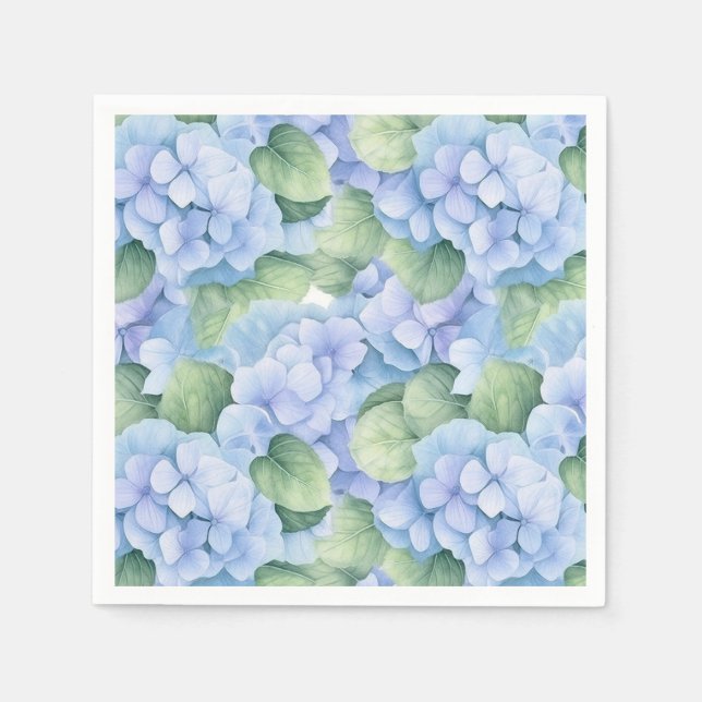 Hydrangea Paper Napkins (Front)