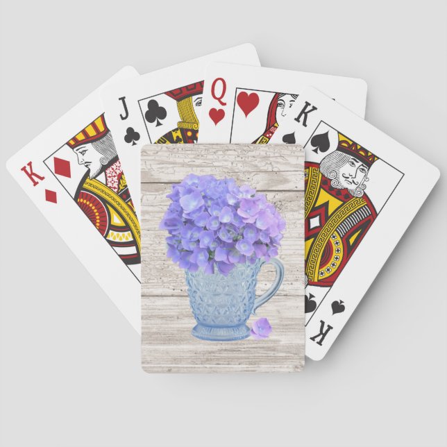 Hydrangea Playing Cards (Back)