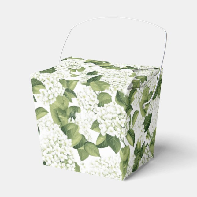 Hydrangea Print Party Treat Box (Front Side)