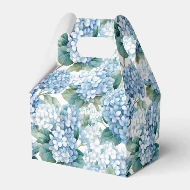 Hydrangea Print Party Treat Box (Front Side)