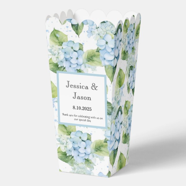 Hydrangea Print Party Treat Box (Front)