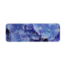 Hydrangea Return Address Label