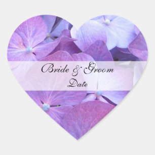 Hydrangea Save the Date Wedding Stickers