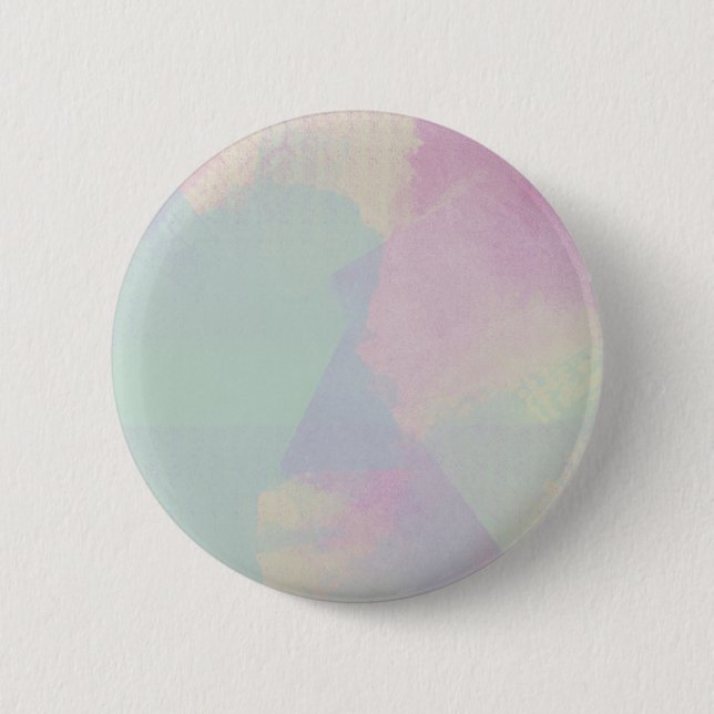 Hydrangea Series Watercolor Abstract Opal 6 Cm Round Badge (Front)