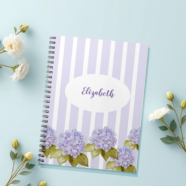 Hydrangea Shades Of Violet Blue Notebook (Creator Uploaded)