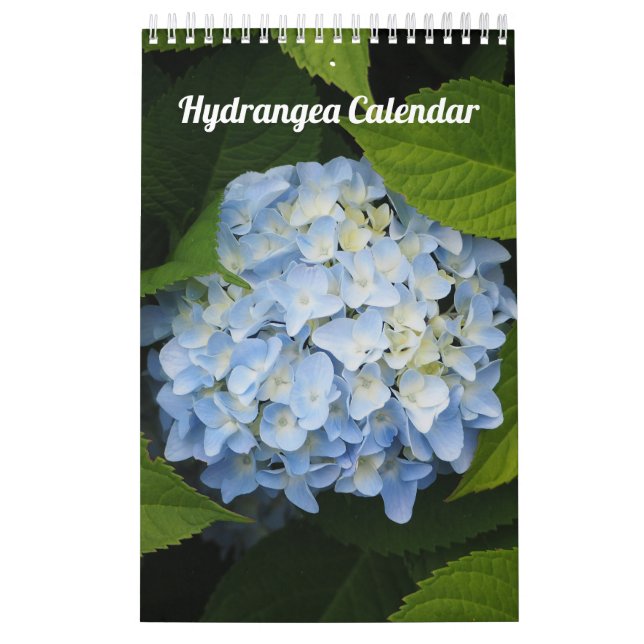 Hydrangea Single Page Calendar (Cover)