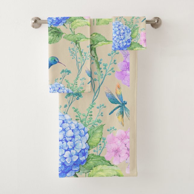 Hydrangea Summer Towel Set (Insitu)