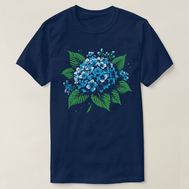 Hydrangea T-Shirt (Design Front)
