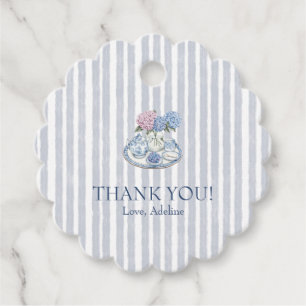 Hydrangea Tea Party Favour Tags