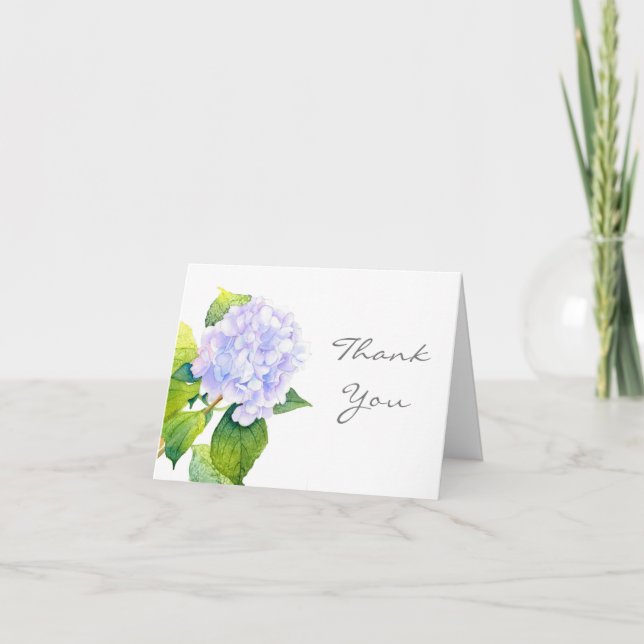Hydrangea Thank You Card (Front)
