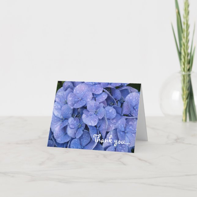 Hydrangea Thank You notecard (Front)